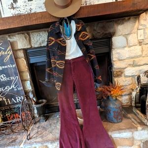 Maroon Bell Bottoms